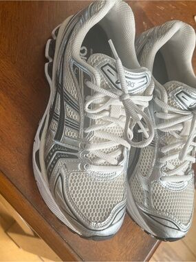 Asics Gel Kayano 14 Silver White Running Shoes Y2K
